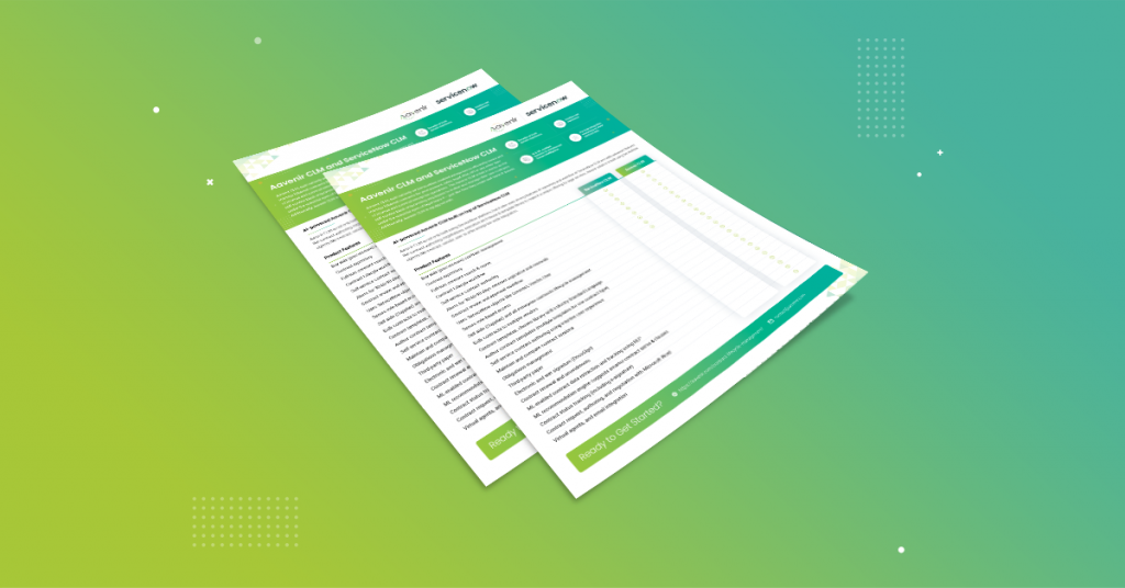 Aavenir CLM ServiceNow datasheet