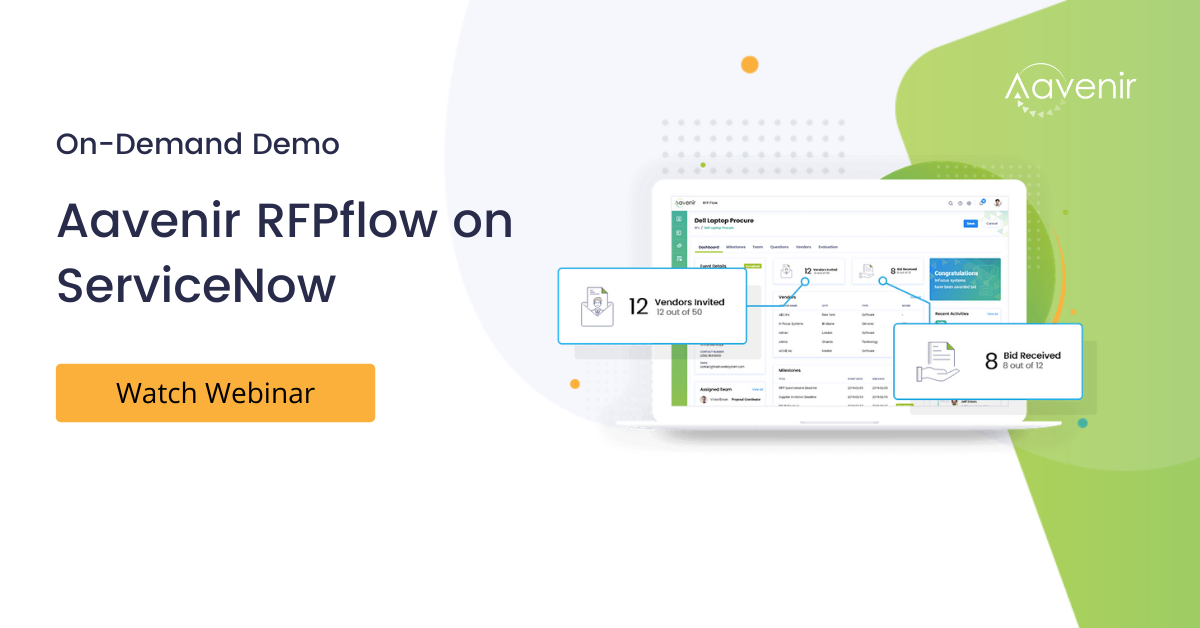 Aavenir-RFPflow-request-for-proposal-automation-Software-e-sourcing-source-to-contract-on-servicenow