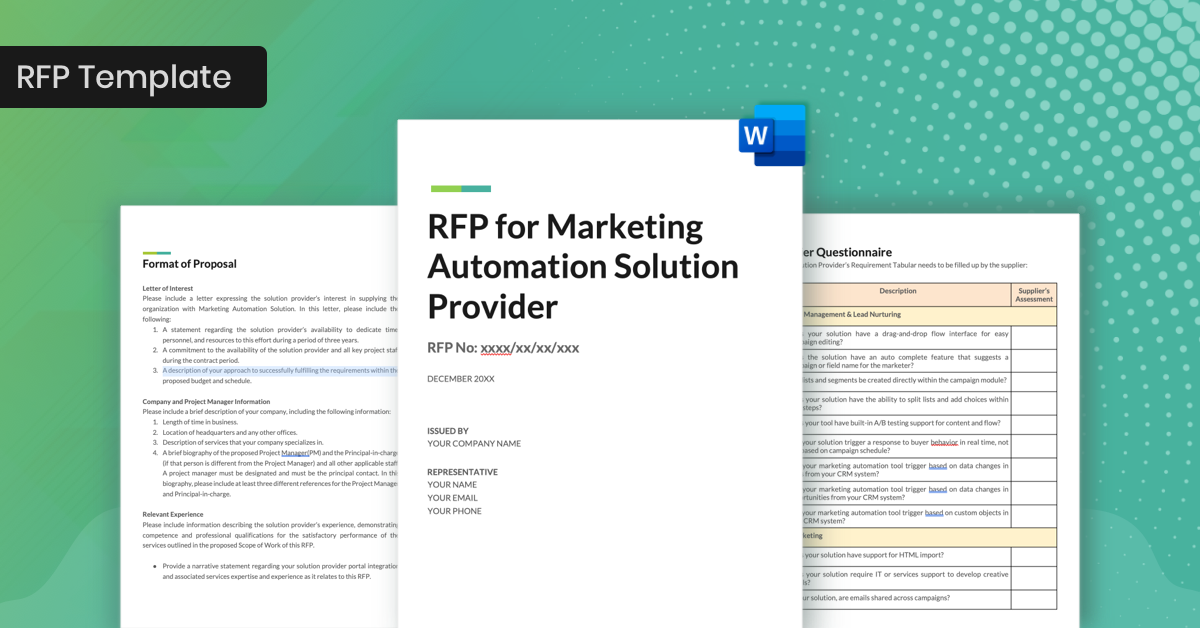 RFP for Marketing Automation Solution Provider Aavenir