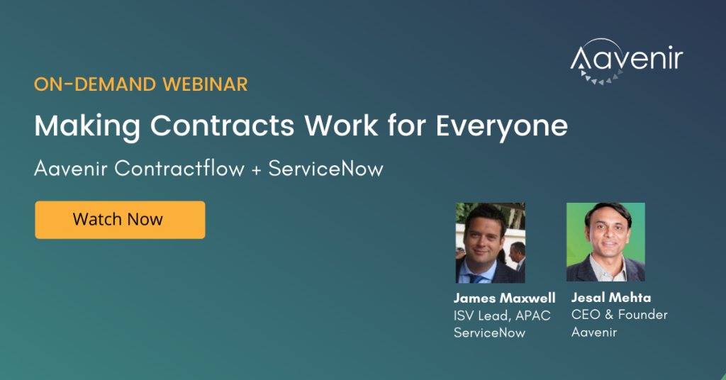 Webinar-contract-management-software-Aavenir-Contractflow-ServiceNow