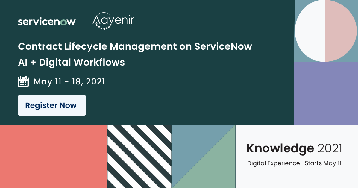 ServiceNow Knowledge 2021 Aavenir