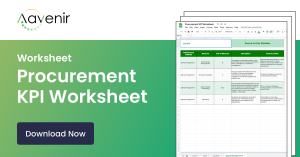 procurement kpi worksheet