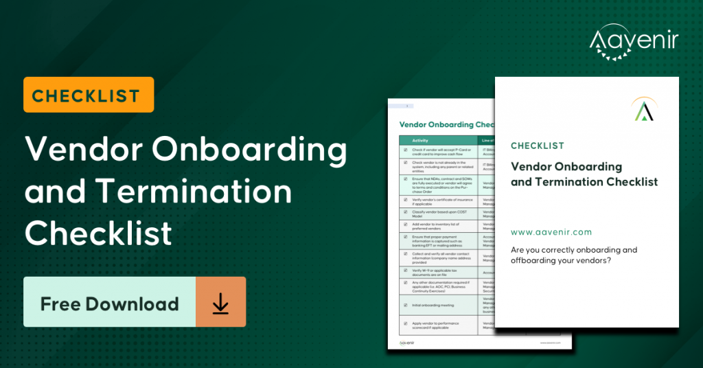 Checklist_vendor onboarding and terminal checklist