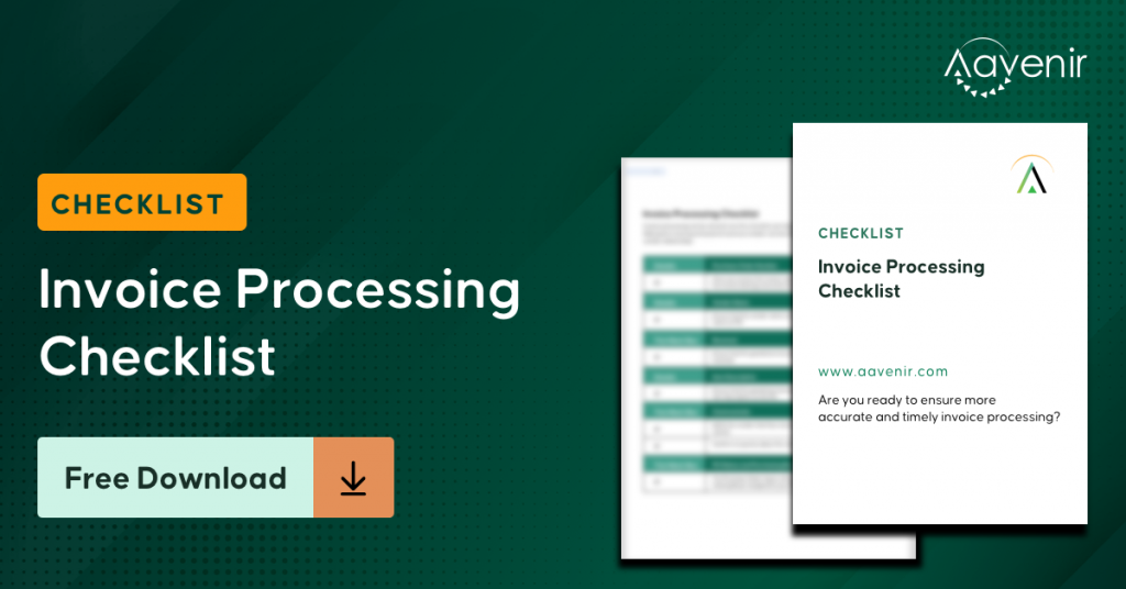 Invoice Processing Checklist