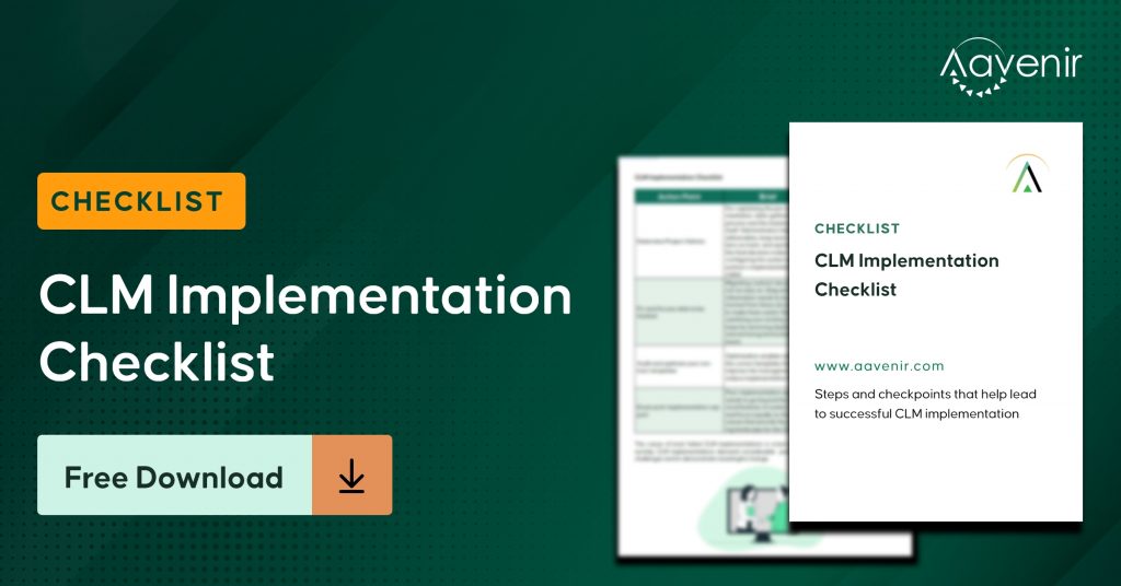 CLM Implementation Checklist