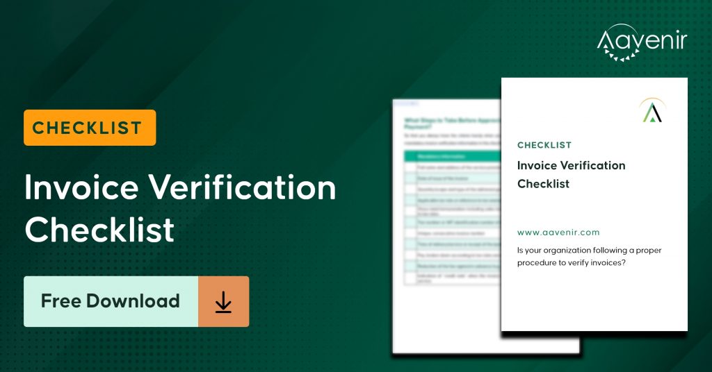 Invoice Verification Checklist