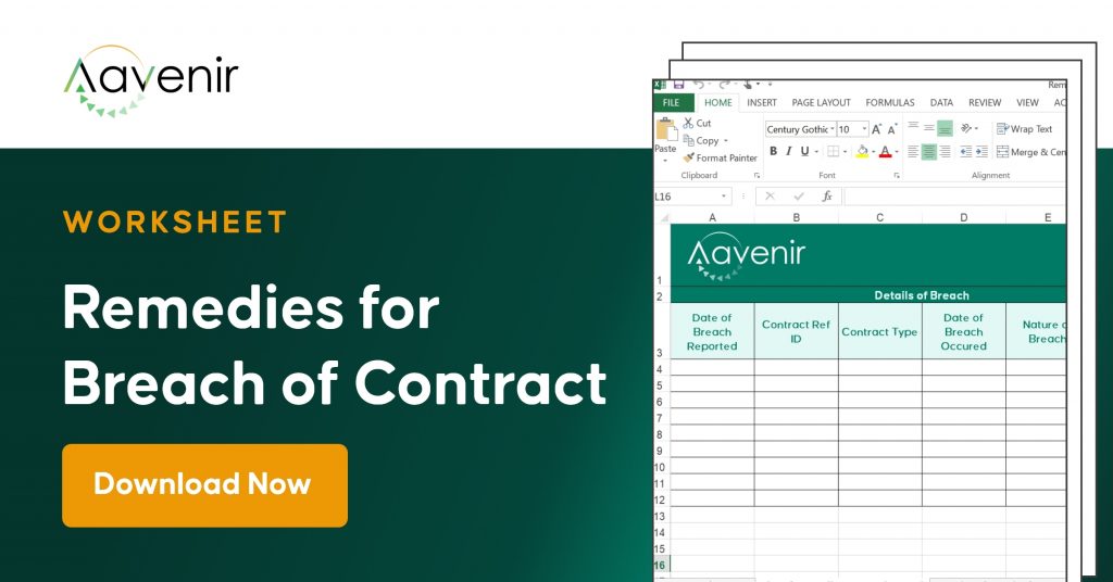 Remedies for Breach of Contract Worksheet