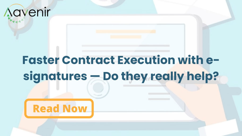 Faster Contract Execution with e signatures — Do they really help 1