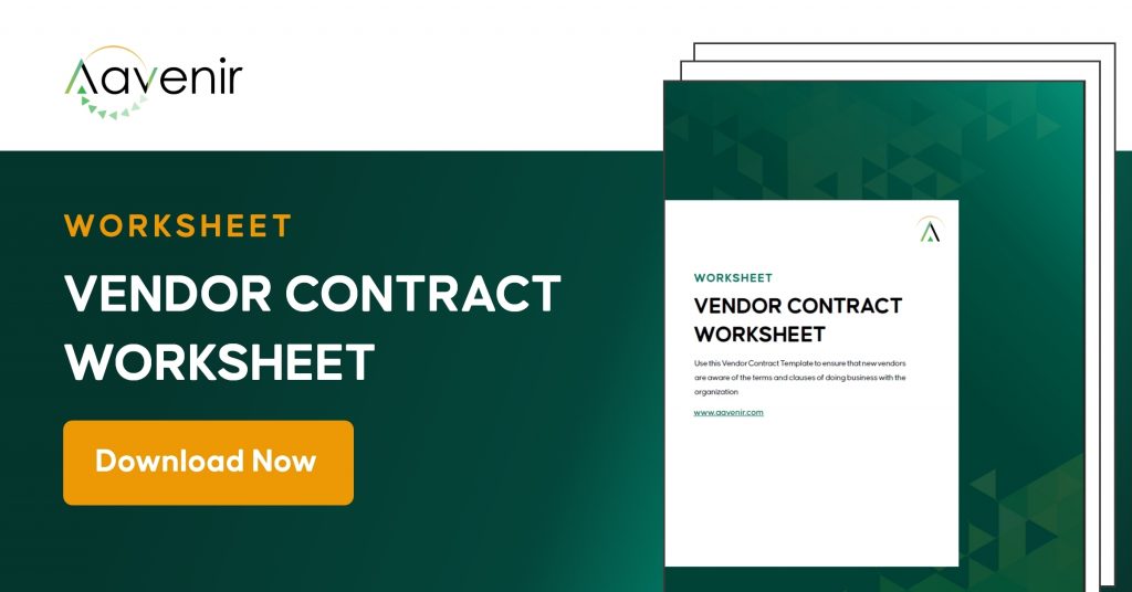 Vendor Contract Worksheet