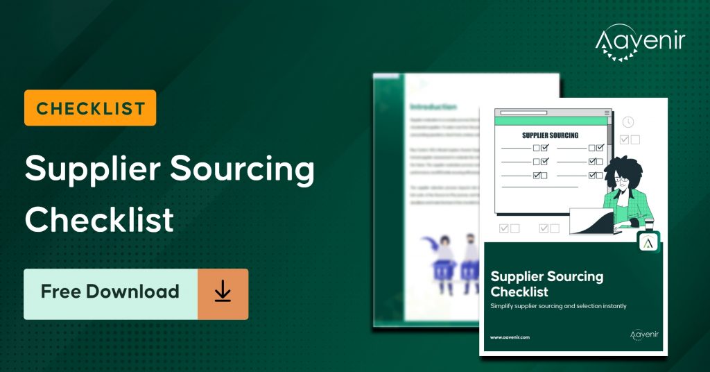 Supplier Sourcing Checklist