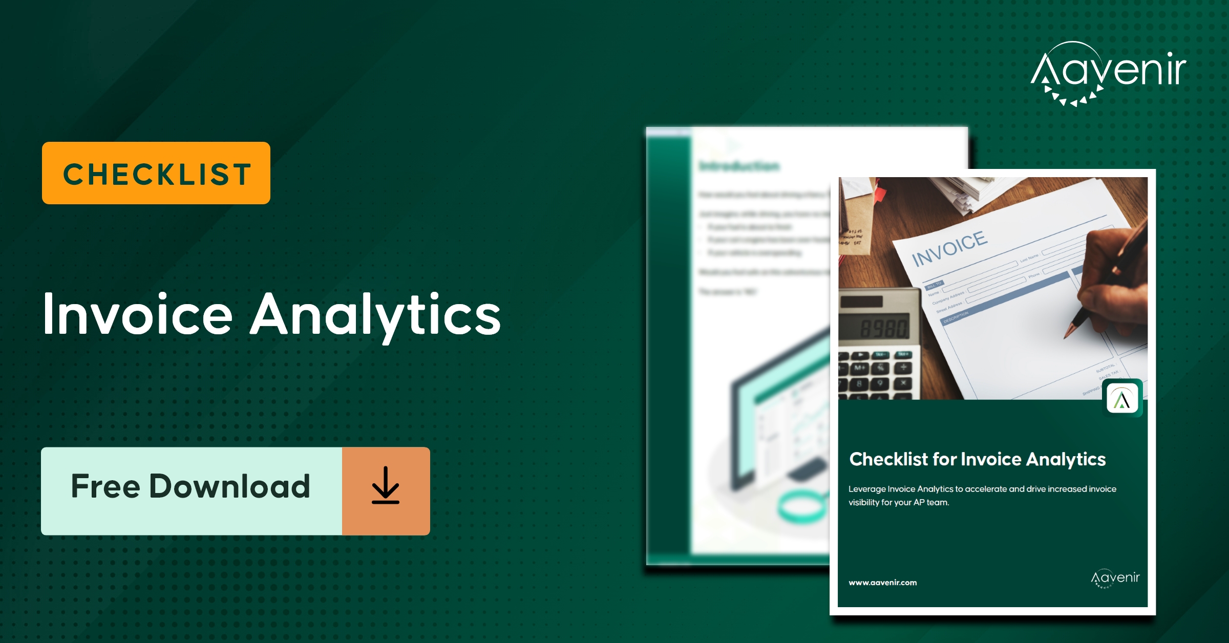 Checklist for Invoice Analytics