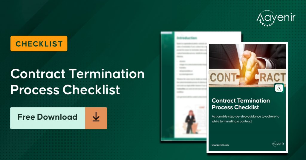 Contract Termination Process Checklist