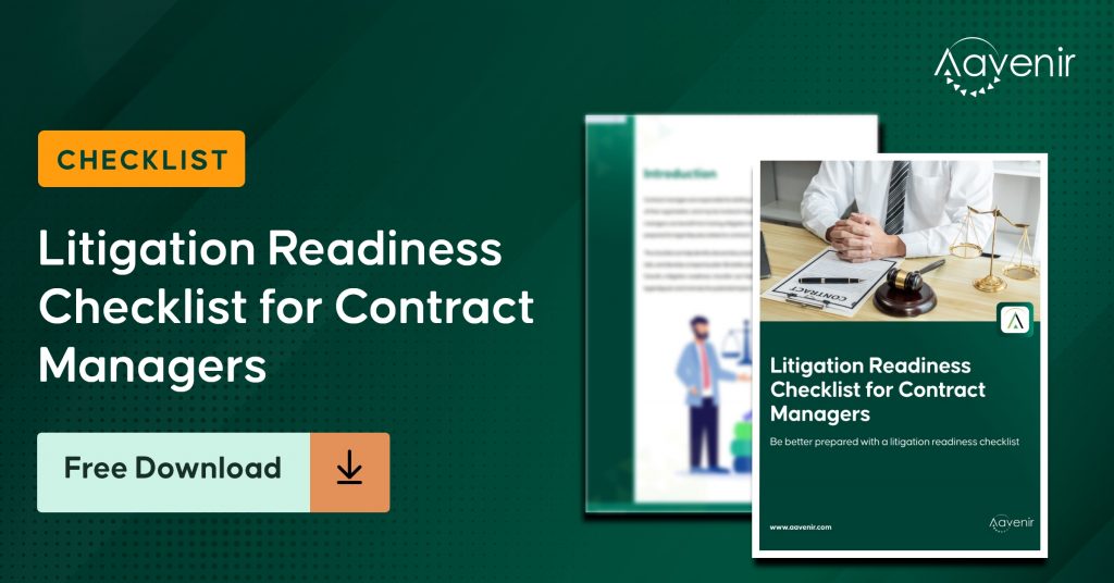 Litigation Readiness Checklist for Contract