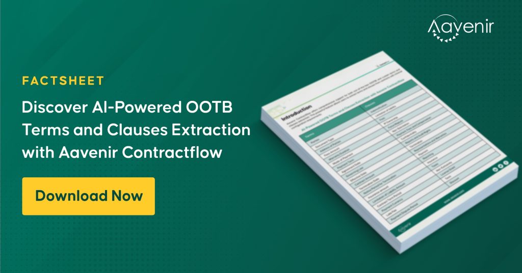 Discover AI-Powered OOTB Terms and Clauses Extraction with Aavenir Contractflow