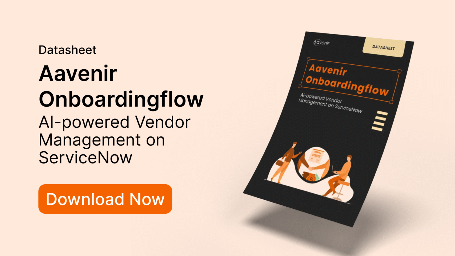 Aavenir Onboardingflow – Centralized Vendor Management Experience on ServiceNow Datasheet