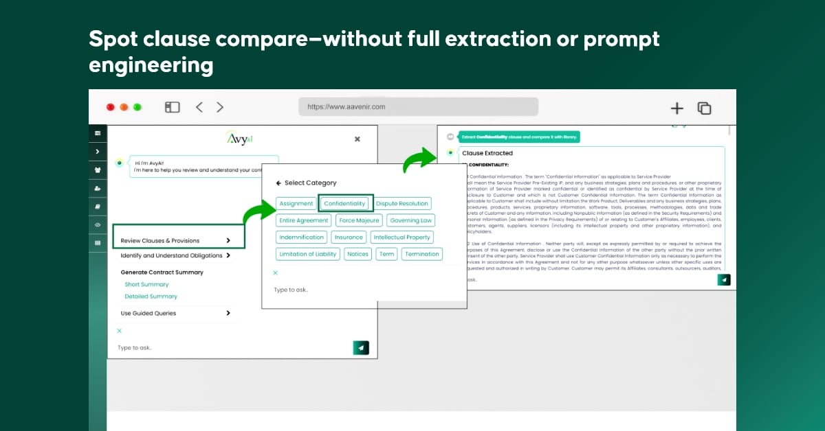 Aavenir Contractflow Spring 2025 Release: Built for the Work You Actually Do 2 Spot clause compare