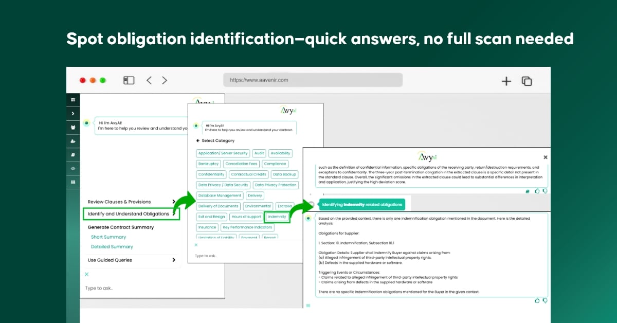 Aavenir Contractflow Spring 2025 Release: Built for the Work You Actually Do 3 Spot obligation identification
