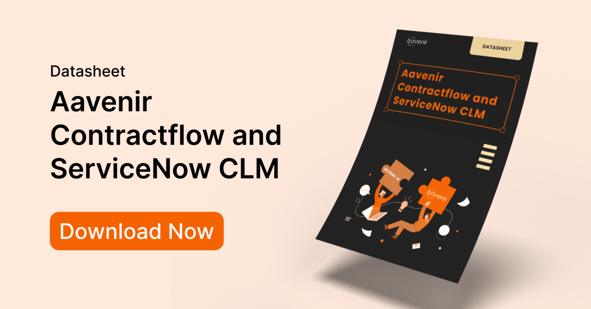 Aavenir Contractflow and ServiceNow CLM