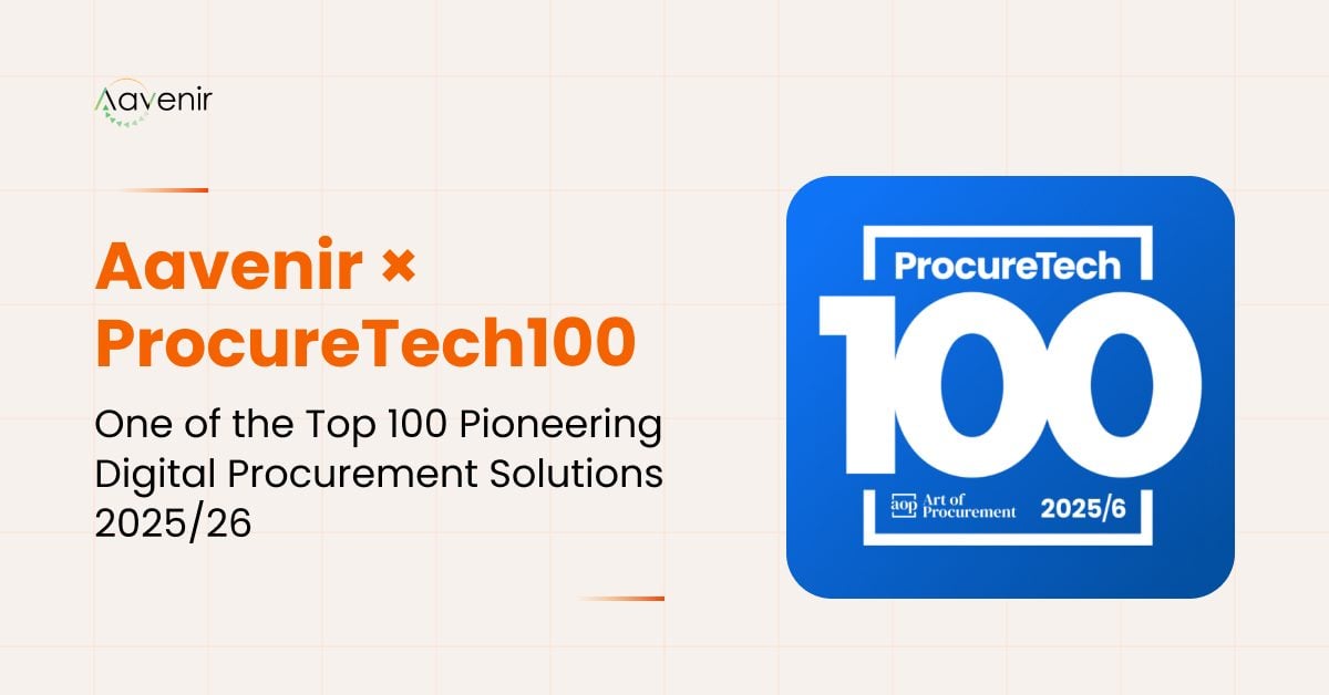 Aavenir Recognized among the ProcureTech100