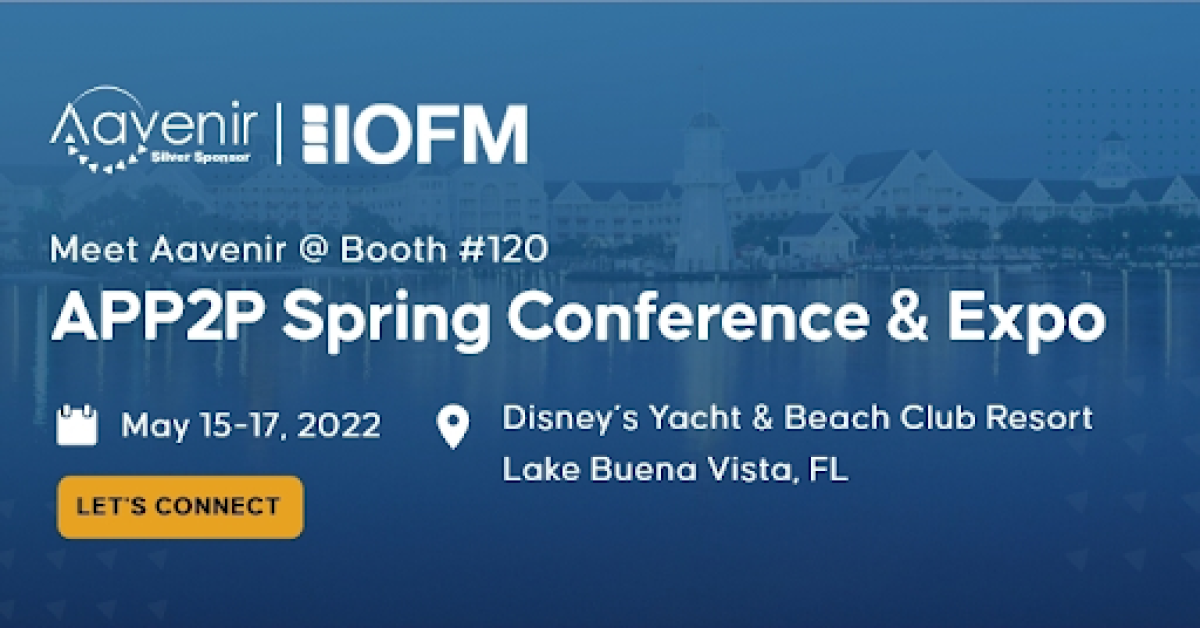 Aavenir Sponsors IOFM APP2P Spring Conferencce