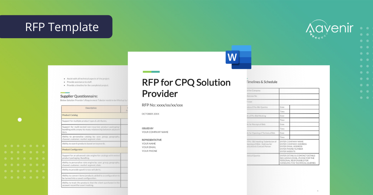 Buyer-Guide-RFP-Template-CPQ-Software-Solution-Provider-Aavenir