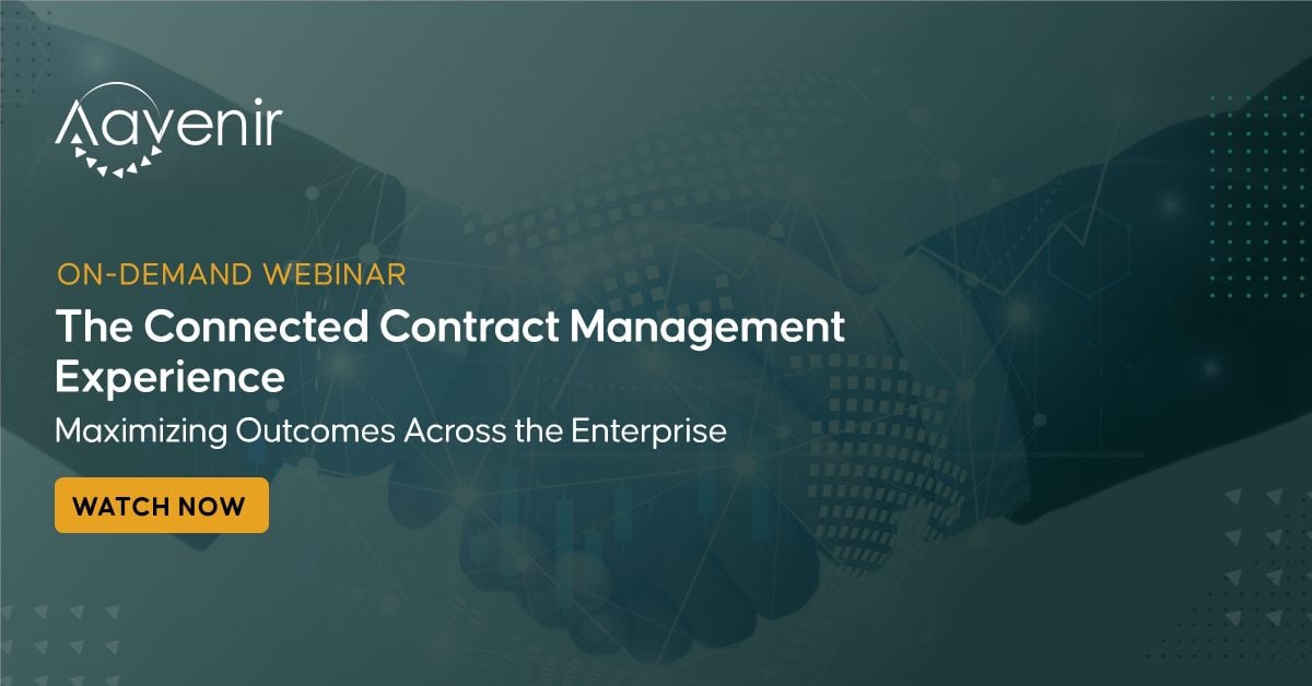 Connected Contract Management Webinar