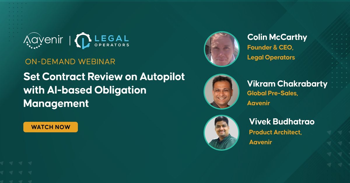 AI based Obligation Management On demand webinar legal operators