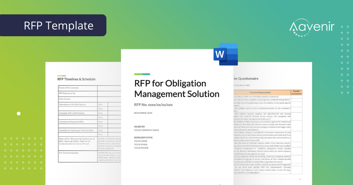 RFP_Template_Contract-Obligation_Complliance_Management_Solution_ServiceNow_Aavenir