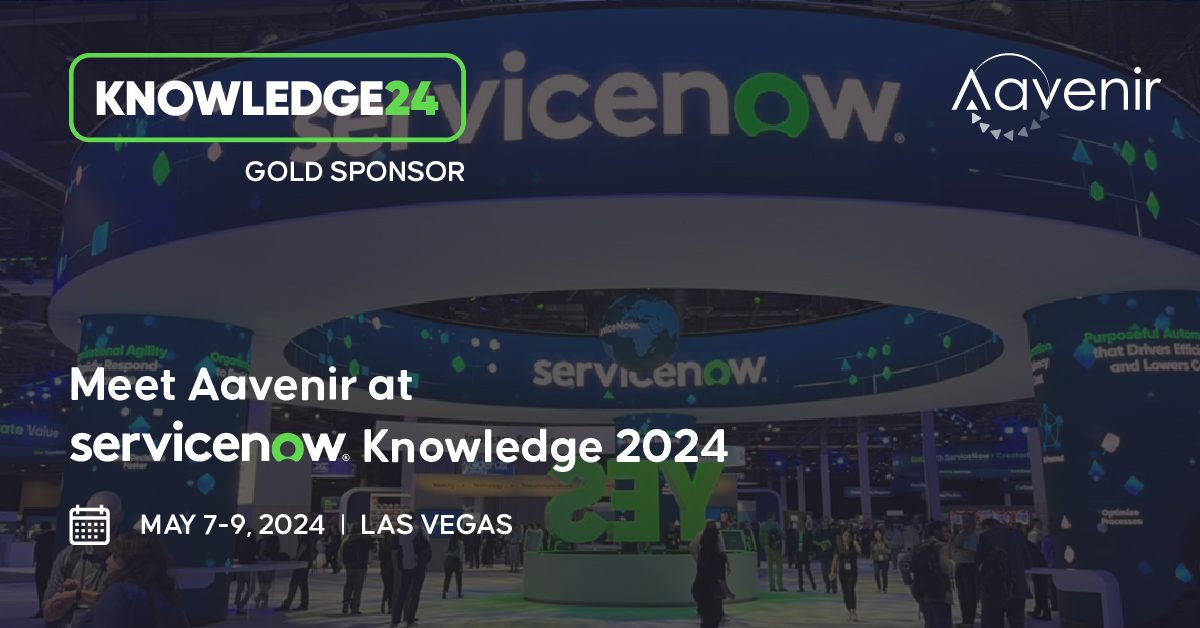 ServiceNow-Knowledge24 Aavenir Gold Sponsor