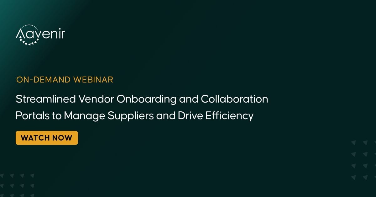 Streamlined Vendor Onboarding - Ondemand Webinar