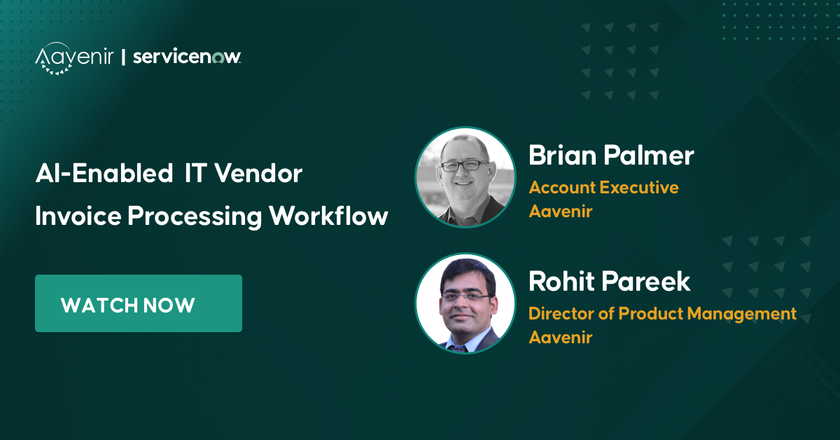 AI-enabled IT vendor invoice processing workflow