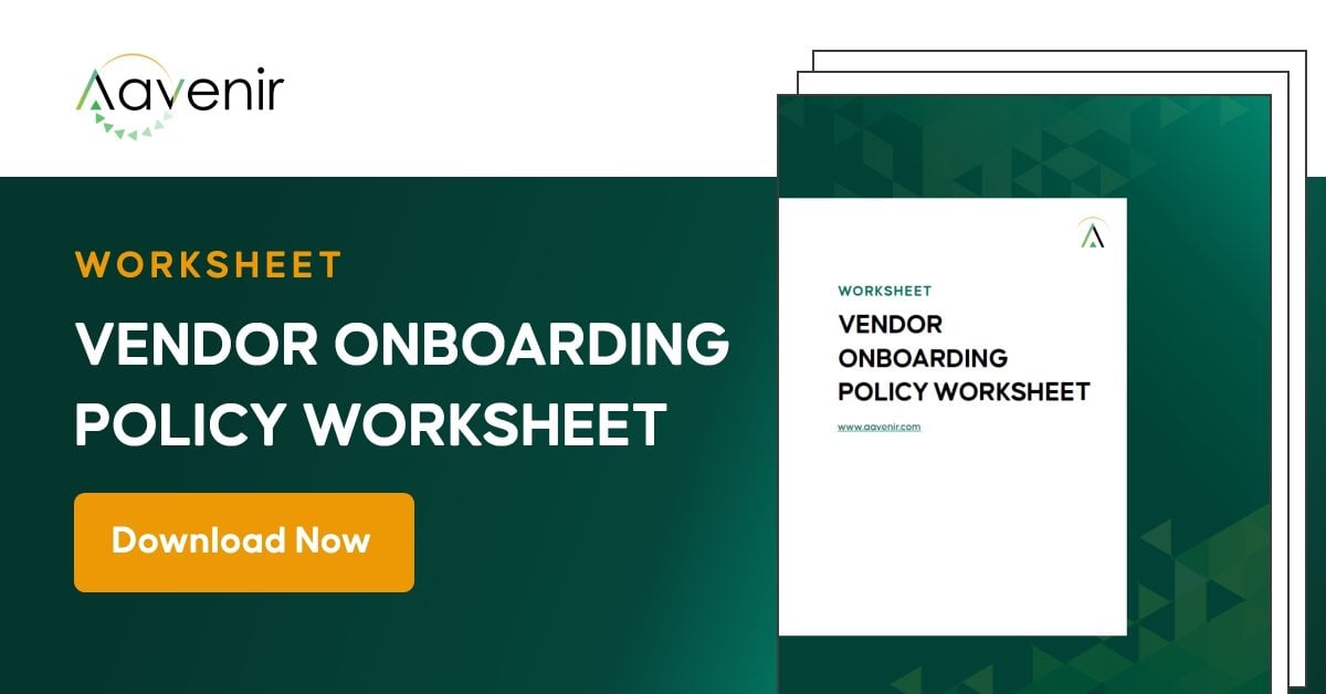 vendor onboarding policy