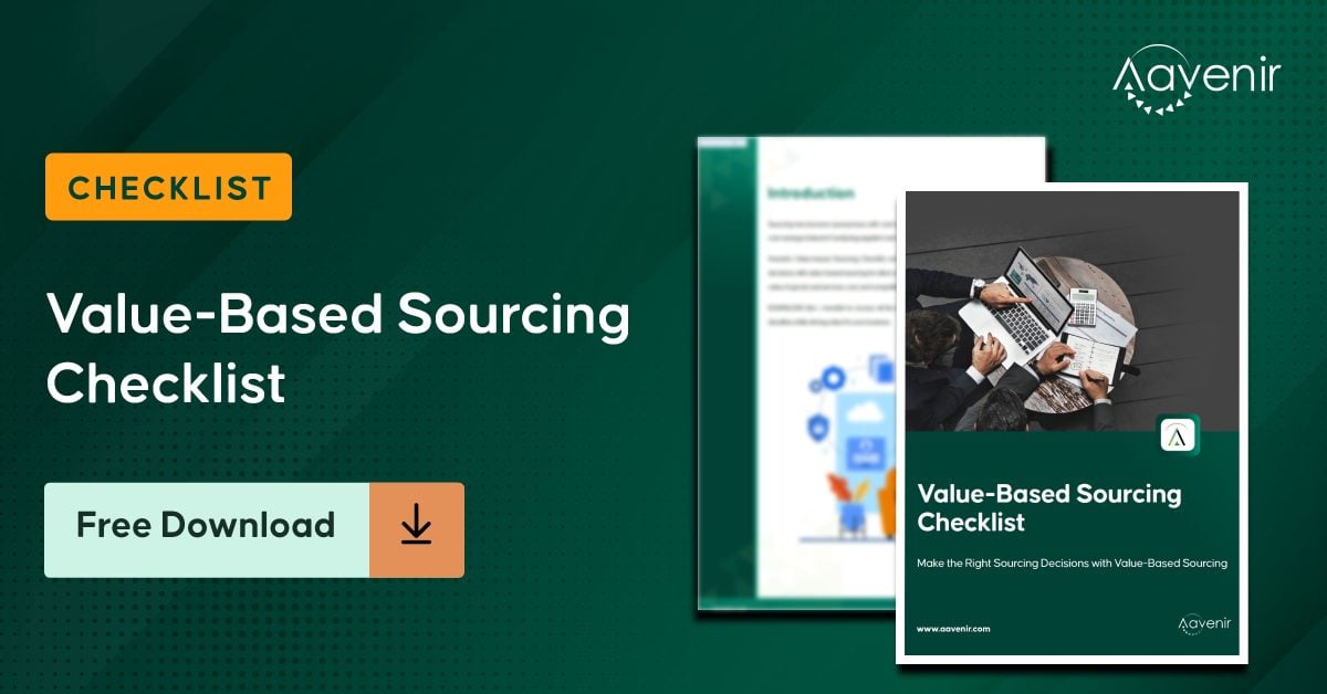 Value-Based Sourcing Checklist
