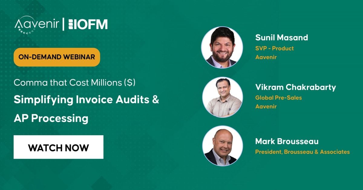 IOFM Webinar Simplifying Invoice Audits