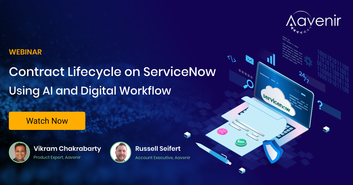 Webinar on Contract Lifecycle using AI and Digital Workflow