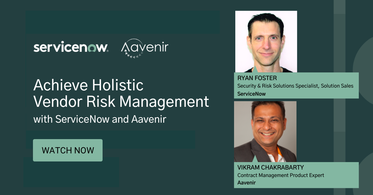 Achieve holistic vendor risk management